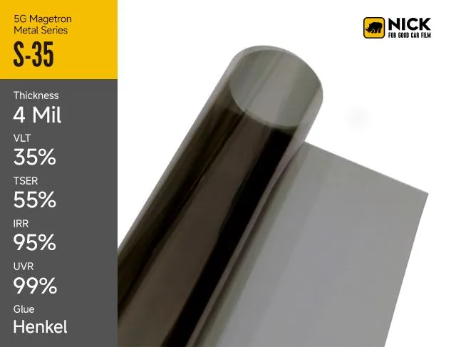 Metallisk bilfarge og vindusfilm gir overlegen beskyttelse og stil